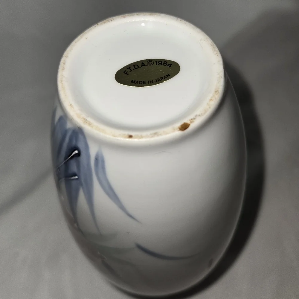 Vintage Pastel Floral Porcelain Bud Vase Grandmillennial Cottagecore Decor